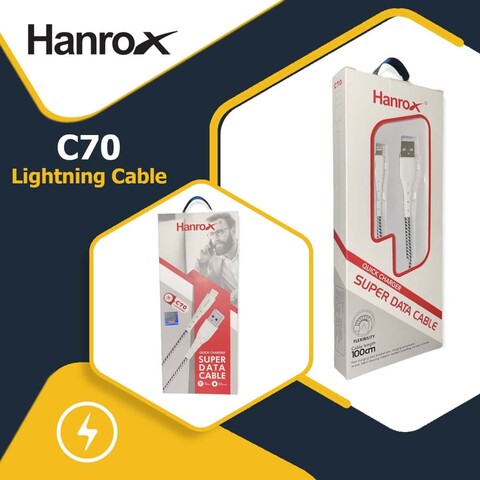 کابل شارژر آیفون HANROX C70