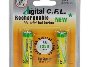 باتری شارژی نیم قلمی CFL1350 mAh
