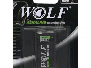 باطری کتابی آلکالاین WOLF MAXIMUM 9V