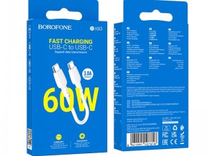 کابل شارژر تایپ سی به تایپ سی BROFONE BX93 60W
