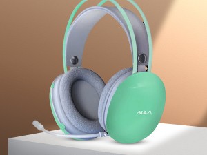 هدست سیمدار گیمینگ AULA S505 GREEN