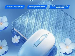 ماوس بی سیم بلوتوث شارژی AULA AM207 BLUE