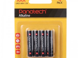باتری آلکالاین نیم قلمی چهارعددی PANATECH R6P