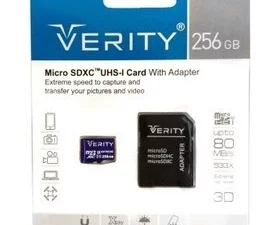 رم میکرو VERITY 80+ADAPTER 256GB