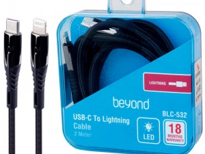 کابل شارژر تایپ سی به آیفون BEYOND 2M 532