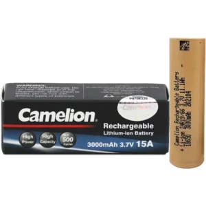 باتری شارژی سرتخت CAMELION 18650 3000MAH