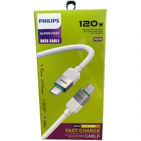 کابل شارژر تایپ سی به تایپ سی PHILIPS PD15