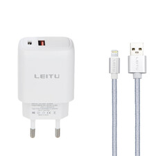 شارژر دیواری LEITU LH13 + کابل آیفون