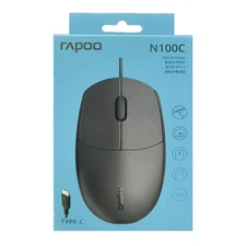 ماوس سیمدار تایپ سی RAPOO N100C