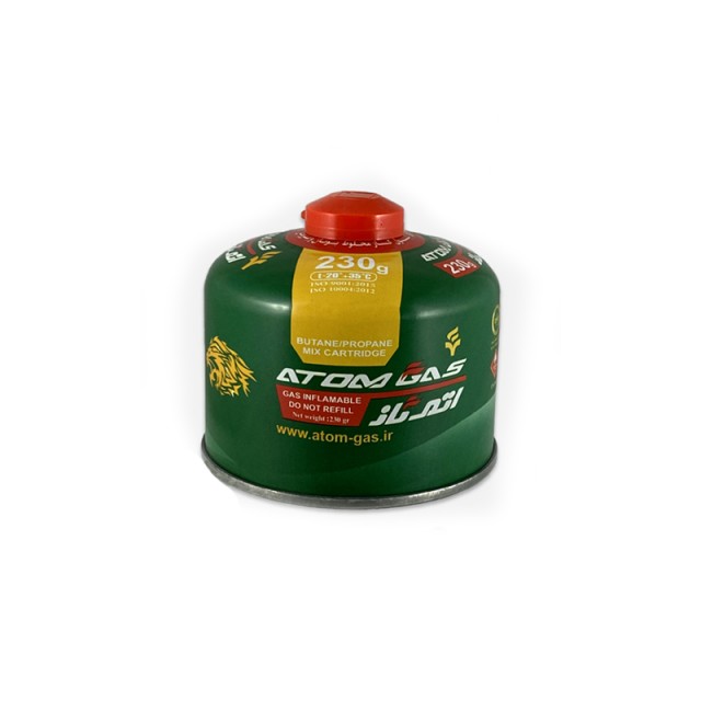 کپسول گاز کوهنوردی 230 گرمی اتم گاز