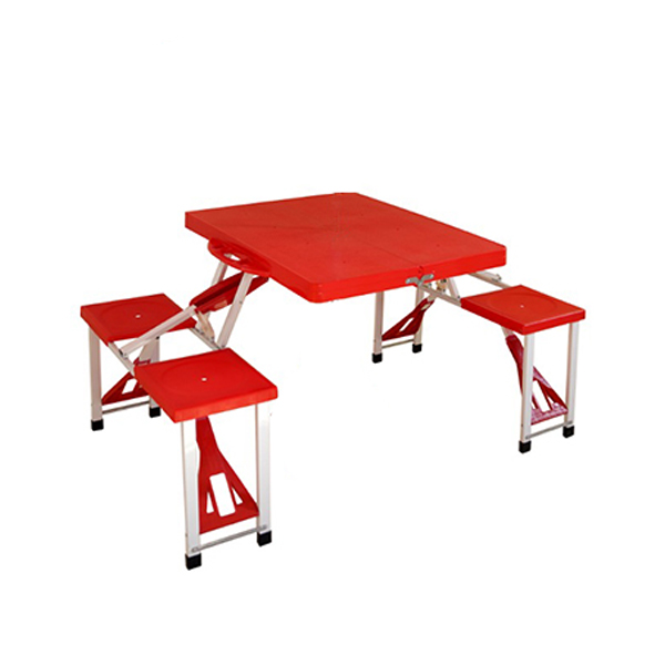 میز و صندلی تاشو مسافرتی رنگ قرمز