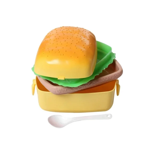 ظرف غذا مسافرتی کودک همبرگر مدل LX-493