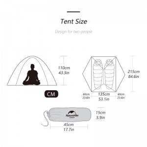 چادر کوهنوردی 2 نفره نیچرهایک Star River مدل NH17T012-T