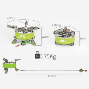 سرشعله کمپینگ تاشو BRS مدل BRS-75