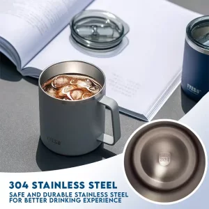 ماگ مسافرتی استیل تایسو مدل TS-8789B ظرفیت 400 میلی لیتر