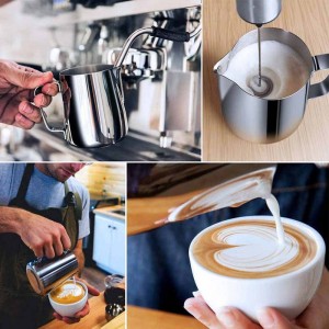 پیچر قهوه استیل 900 میلی لیتر دستگیره دار
