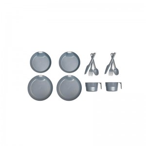 ست ظروف مسافرتی دو نفره با لیوان لایف کمپ مدل 45813