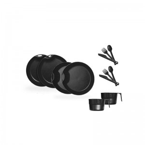 ست ظروف مسافرتی دو نفره با لیوان لایف کمپ مدل 45813