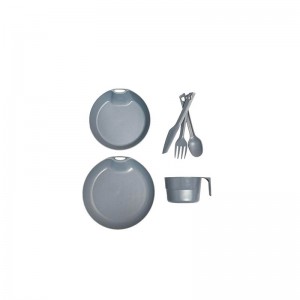 ست ظروف مسافرتی تک نفره 6 تکه لایف کمپ با لیوان کد 45802