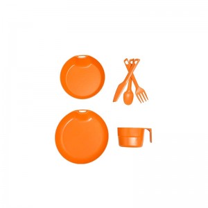 ست ظروف مسافرتی تک نفره 6 تکه لایف کمپ با لیوان کد 45802