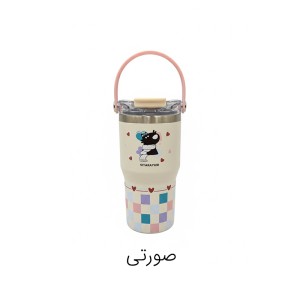 تراول ماگ دو حالته دسته دار سیتارایوری 600 میلی لیتر طرح فانتزی