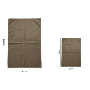 ست حوله و مسواک مسافرتی هیربد