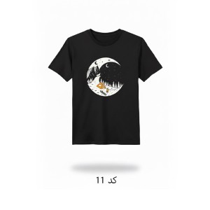 تیشرت آستین کوتاه طرح دار کمپ استایل