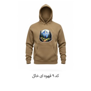 هودی داخل خز طرح دار کمپ استایل