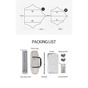 سایبان کمپینگ Hexagon نیچرهایک مدل NH22ZP009