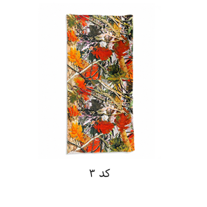 دستمال سر و گردن سوزنی طرح پاییزی