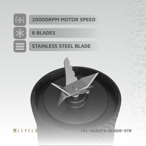 شیکر شارژی مسافرتی LEVELO مدل AeroFlex