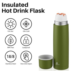 فلاسک دوجداره سانتکو 1000 میلی لیتری مدل VISEU کد HB-1000(WC)