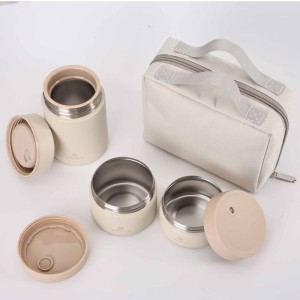 ست ظرف غذا دو جداره 500 میلی لیتری سانتکو مدل KORNA