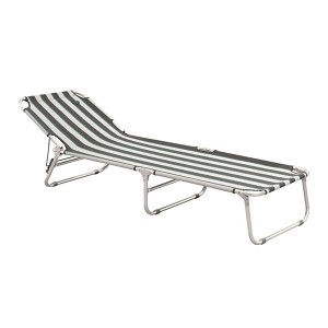 تخت تاشو مسافرتی ایزی کمپ طرح راه راه مدل Hydra