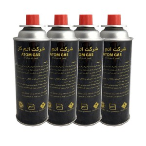 بسته 4 عددی کپسول گاز استوانه ای 220 گرمی اتم گاز