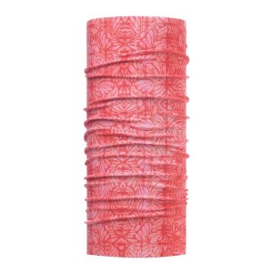 دستمال سر و گردن ضد اشعه باف مدل CALYX SALMON ROSE