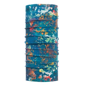 دستمال سر کوهنوردی ضد اشعه باف مدل AQUATIC CAMO TURQUOISE