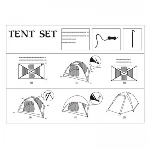 چادر کوهنوردی 3-2 نفره پکینیو مدل Pekynew K2021-A
