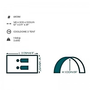 چادر کوهنوردی پاویلو 2 نفره مدل Cooldome 2