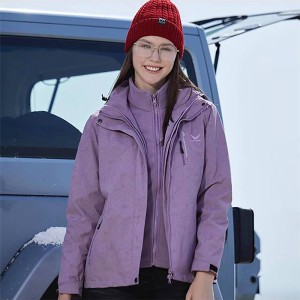 کاپشن کوهنوردی زنانه دوپوش اسنوهاک مدل 218888
