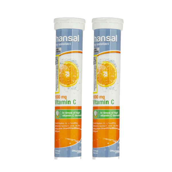قرص جوشان ویتامین ث 1000 هنسال 2عددی  Hansal