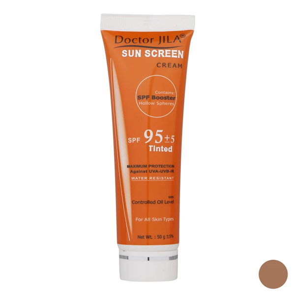 کرم ضد آفتاب رنگی دکتر ژیلا SPF 95