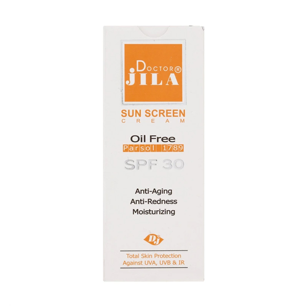 کرم ضد آفتاب SPF30 فاقد چربی بی رنگ دکتر ژیلا