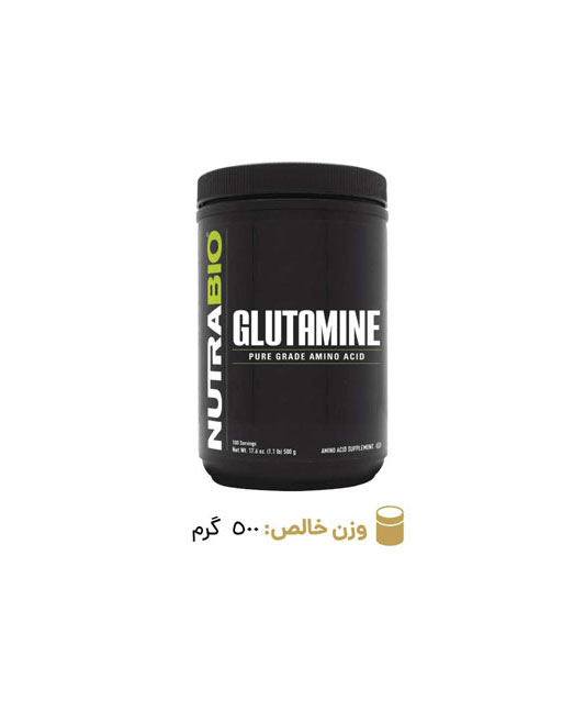 پودر گلوتامین ۵۰۰ گرمی نوترا بایو
