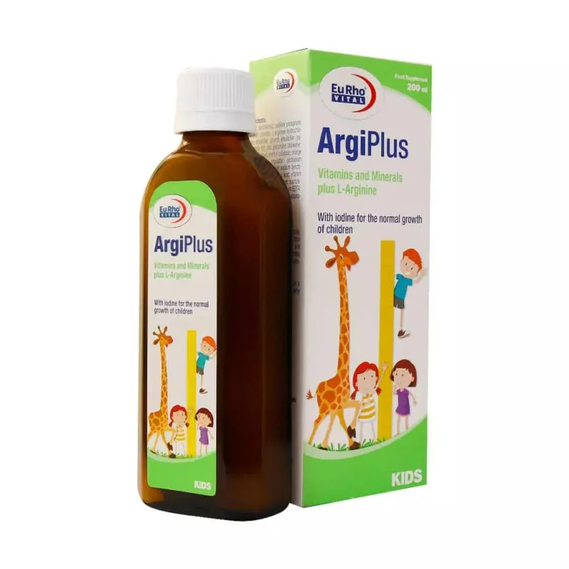 شربت آرژی پلاس کودکان یوروویتال EuRho Vital ArgiPlus Syrup