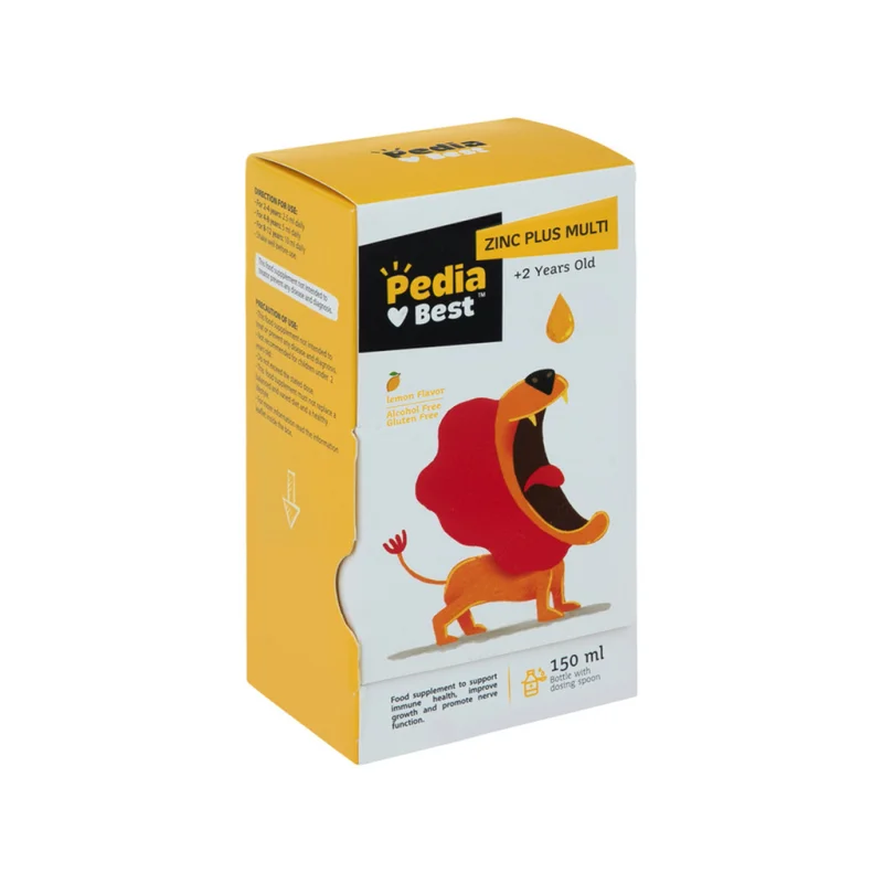 شربت زینک پلاس مولتی پدیابست Pedia Best Zinc Plus Multi Syrup