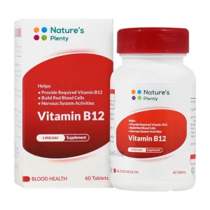 قرص ویتامین B12 نیچرز پلنتی ۶۰ عددی Nature’s Plenty Vitamin B12 – 60 Tablets