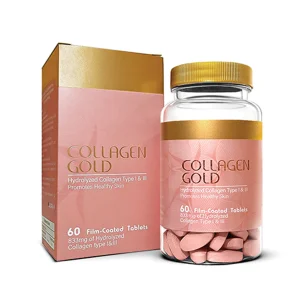 قرص مکمل کلاژن گلد collagen Gold Hydrolyzed Collagen Type I & III