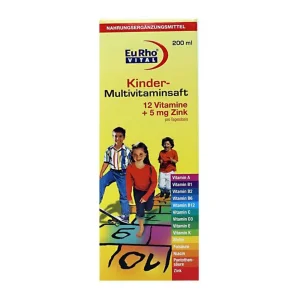 شربت مولتی‌ویتامین کودکان یوروویتال EuRho Vital Kinder-Multivitaminsaft