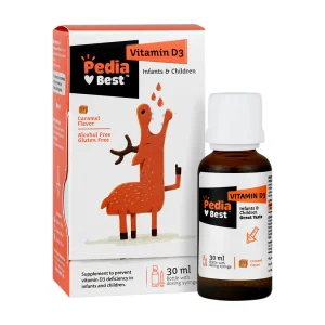 قطره ویتامین D3 پدیا بست کودکان Pedia Best Vitamin D3 Infants & Children